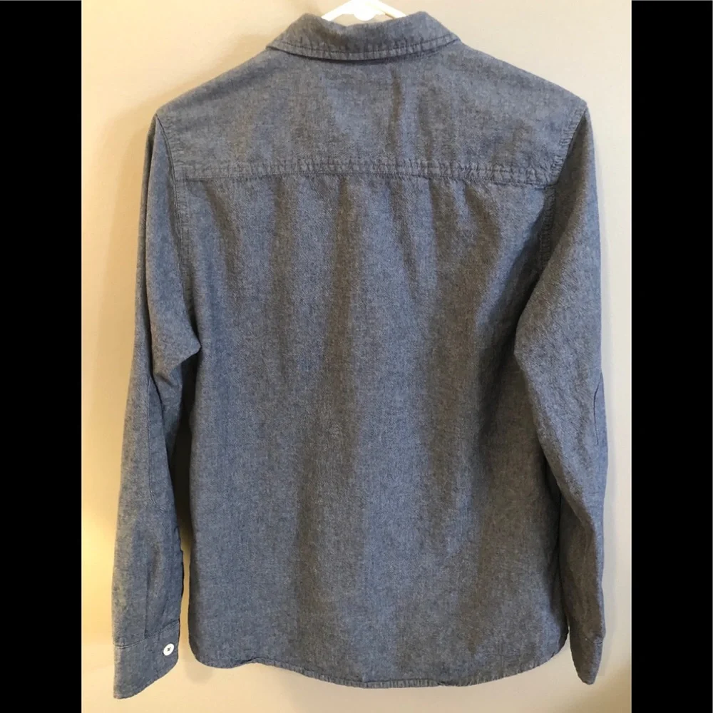 Topman Blue Casual Button Down Shirt - Picture 3 of 3
